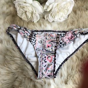 Women’s Printed Bikini Bottom - Pink Paisley